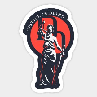Justice is Blind Sticker